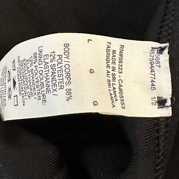 Nike Black Sports Bra Large | White Logo Dri-FIT - Picture 5 of 5